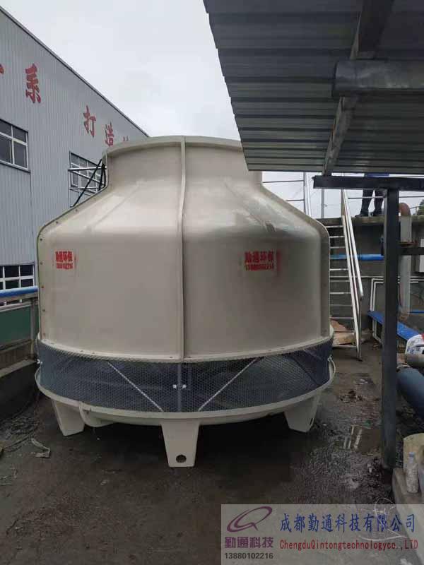 資陽冷卻塔GL-100T冷卻塔安裝現場