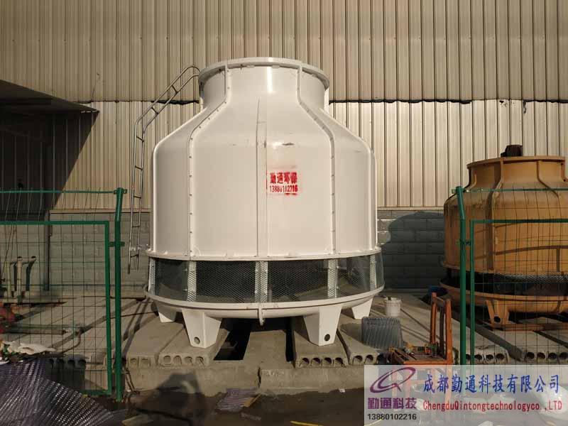 內江隆昌GL-150T冷卻塔安裝現場，50T,60T冷卻塔填料更換