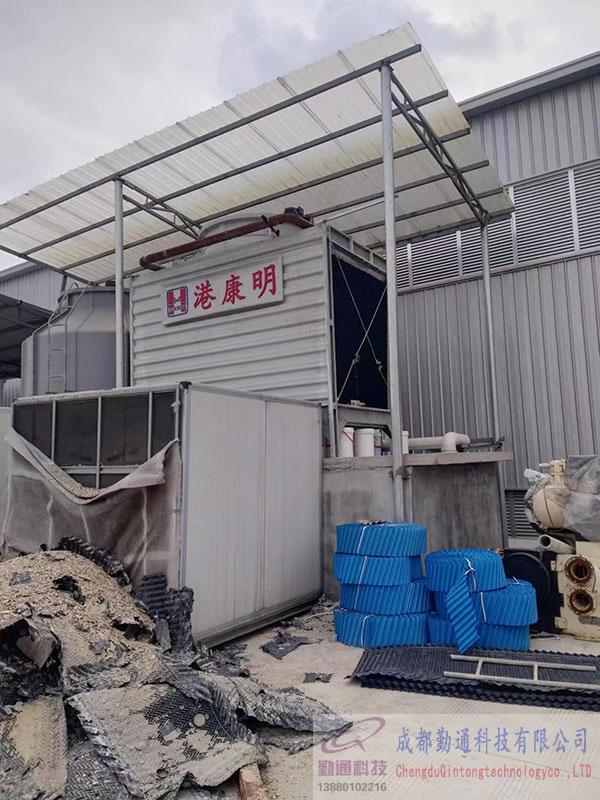 四川德陽羅江冷卻塔填料更換現(xiàn)場